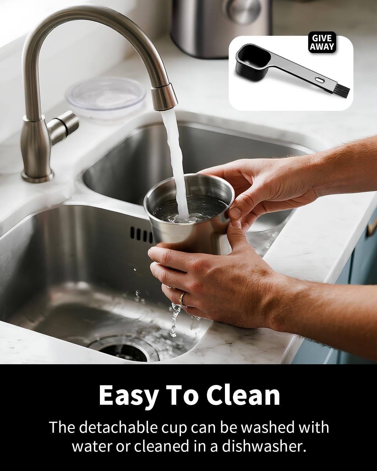 Electric Blade Coffee Grinder with Removable Stainless Steel Bowl J478