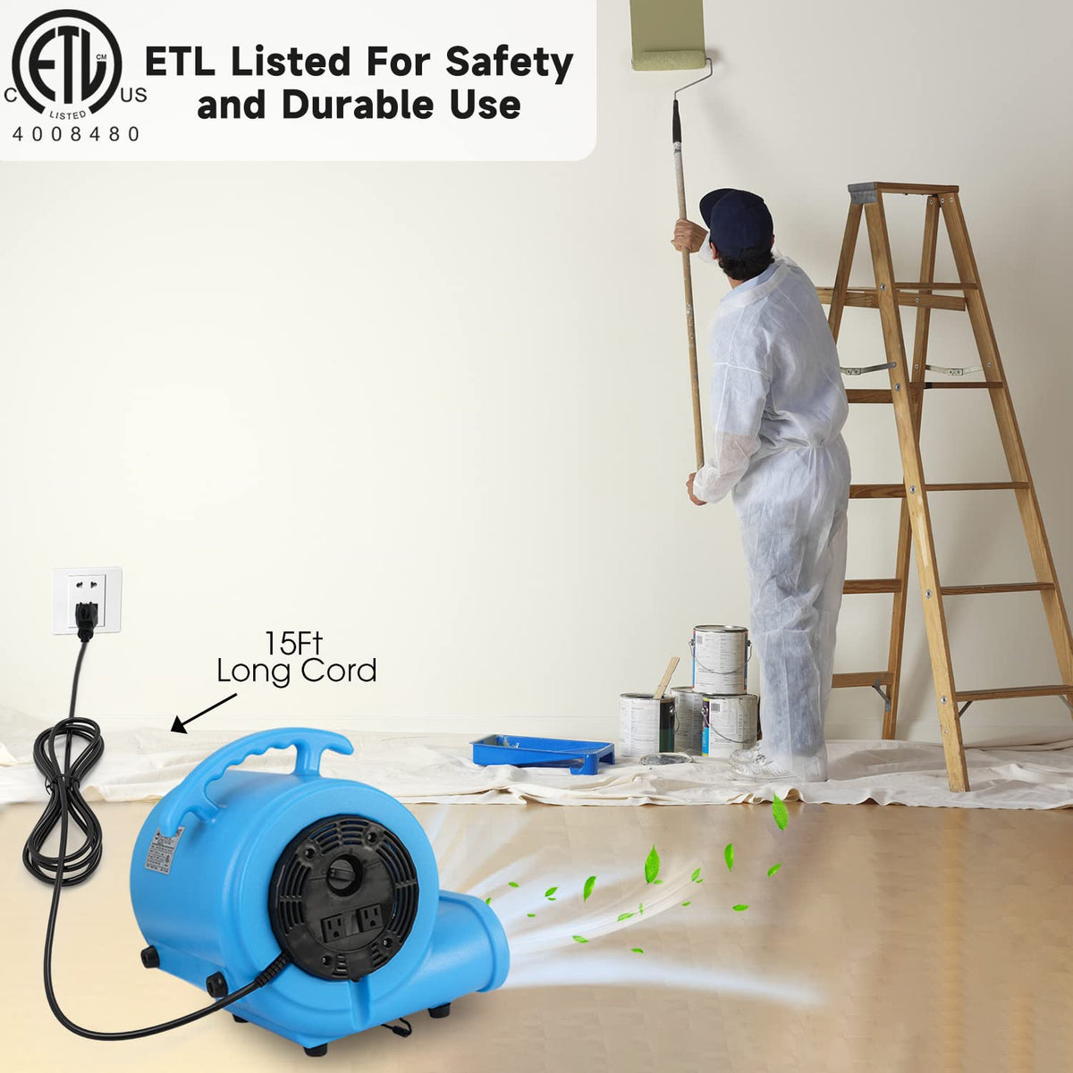 1/2 HP Carpet Dryer Air Blower Fan O161391