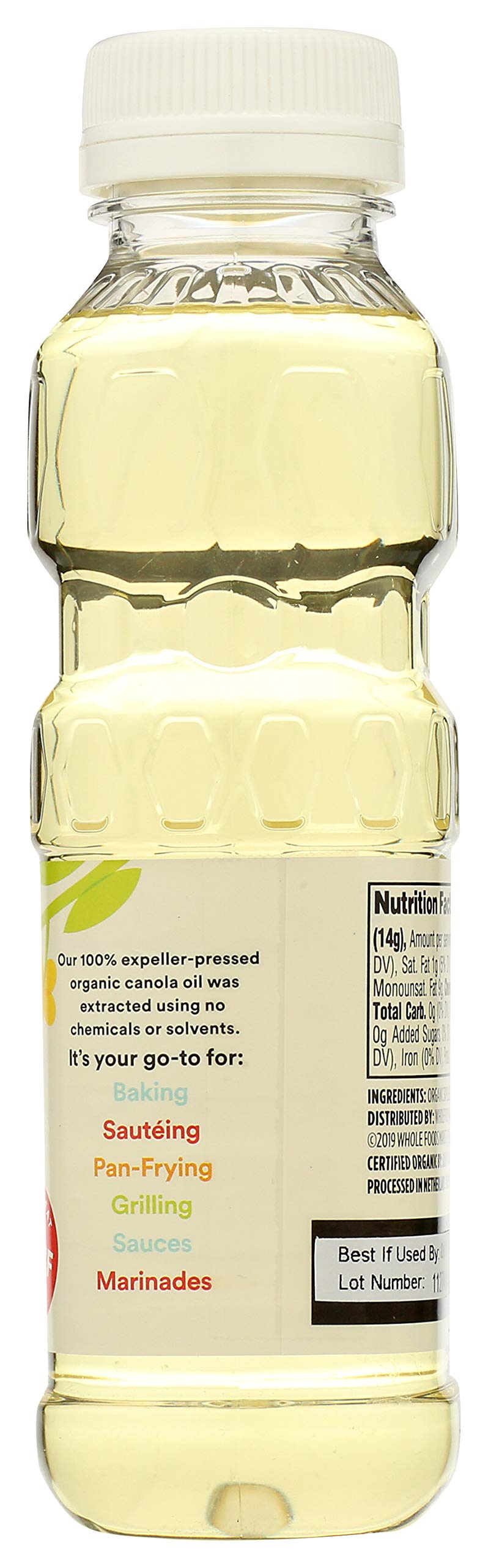 Organic Canola Cooking Oil, 16 Fl Oz (Pack of 2) M115