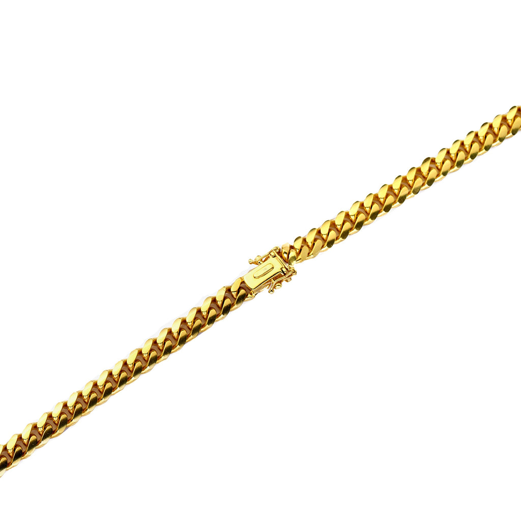 14K Yellow Gold 6mm Miami Cuban Necklace Y886588