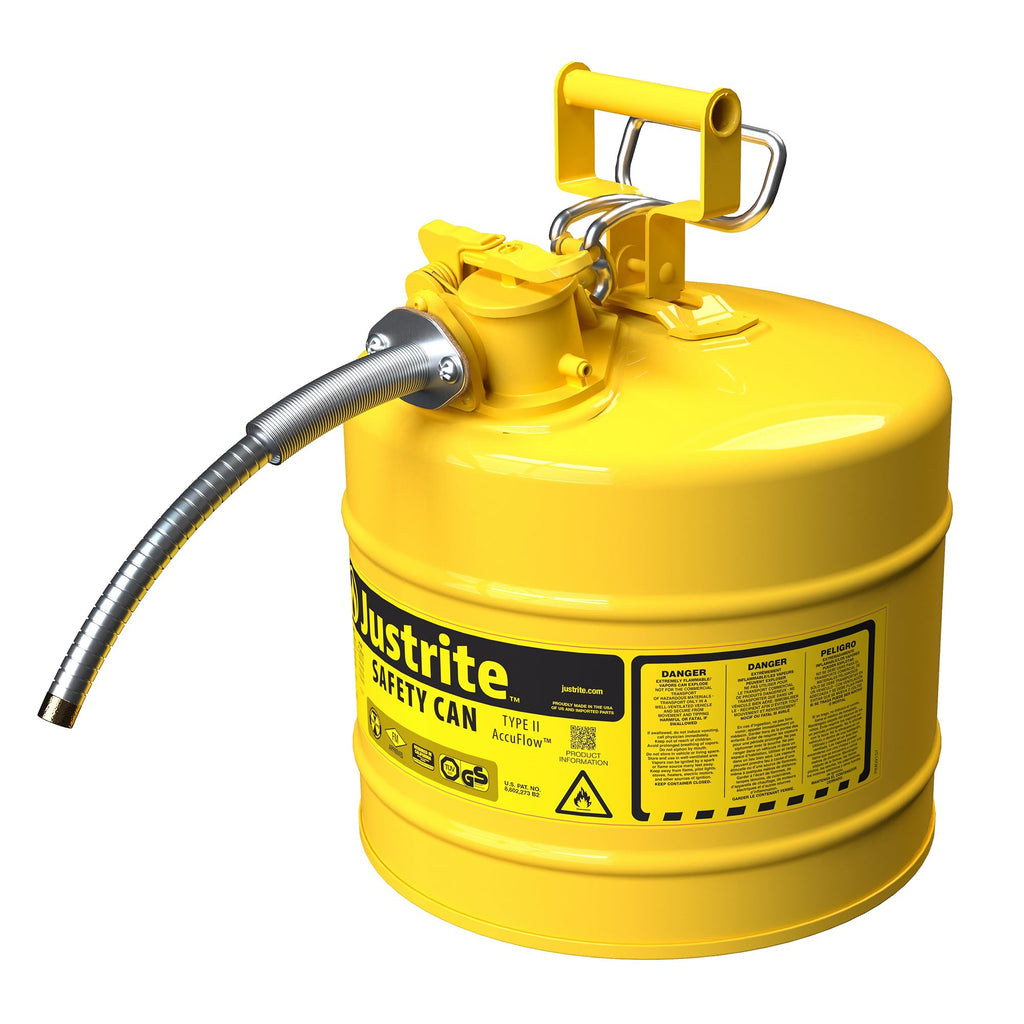 Yellow Galvanized Steel Diesel Fuel Can H386863