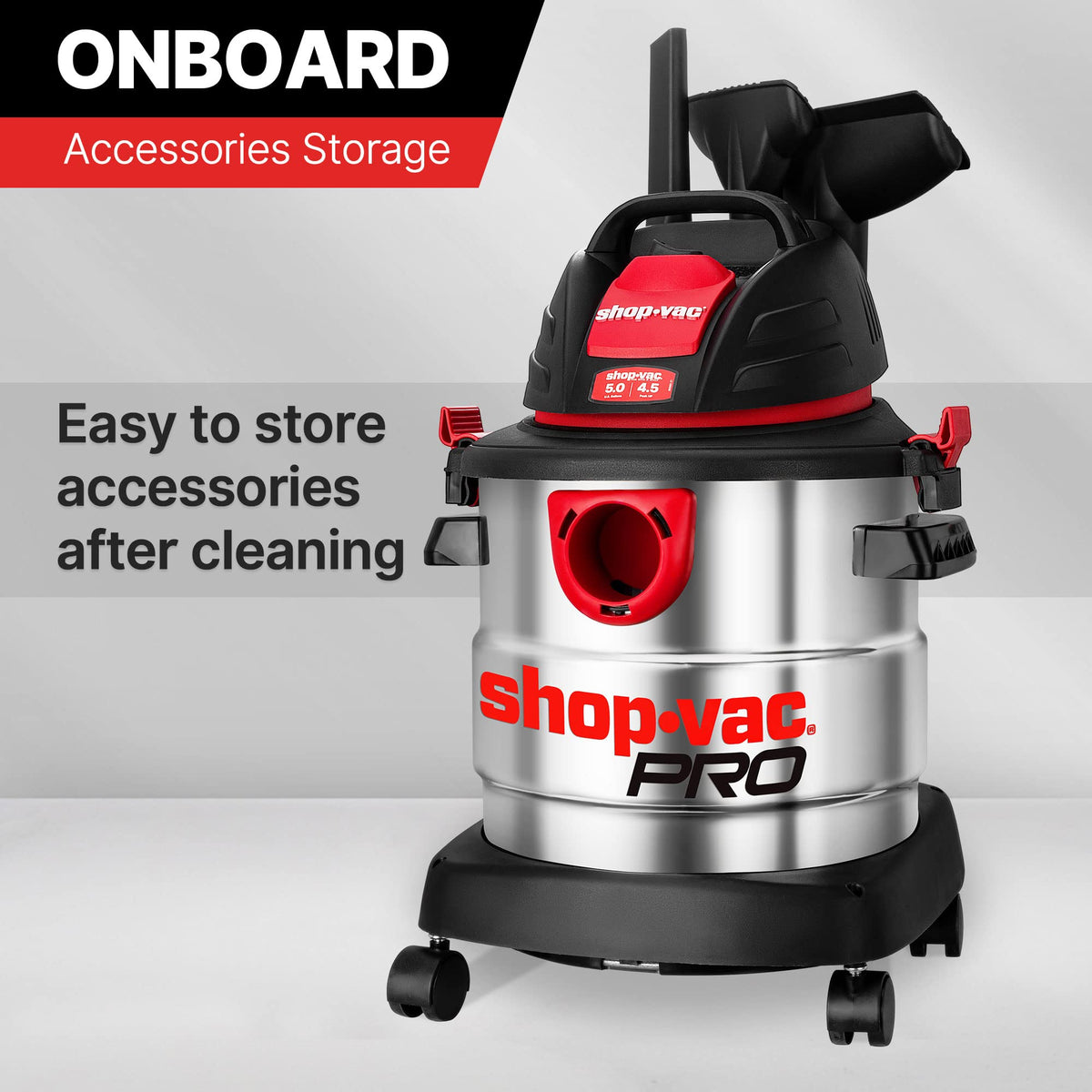 5 Gallon 4.5 Peak HP Wet/Dry Vacuum W54523