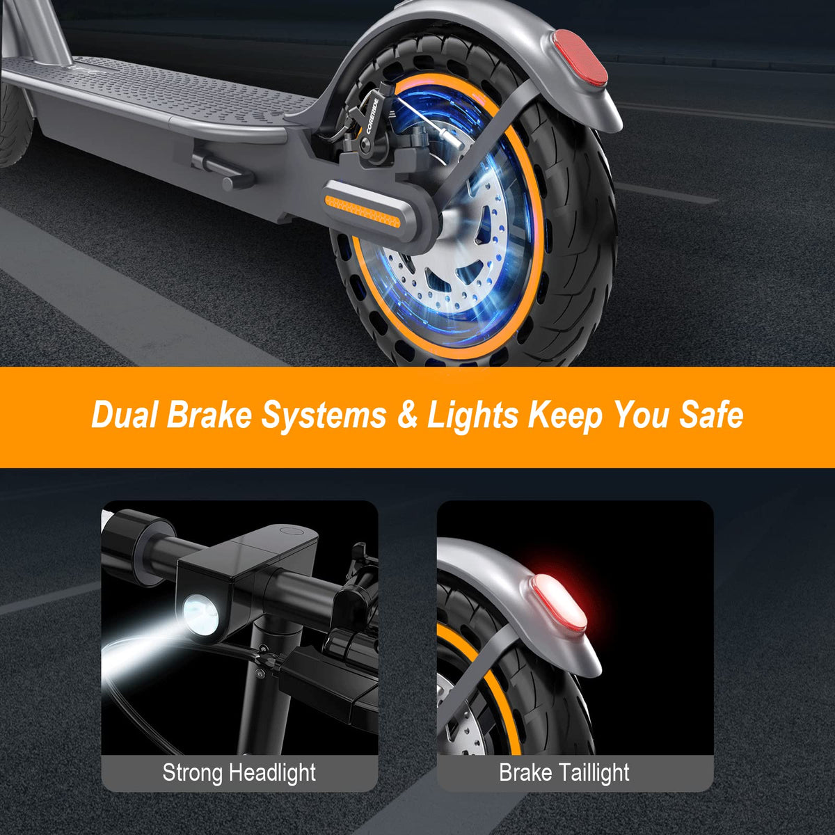 Folding Electric Scooter with Dual Brakes System E6515