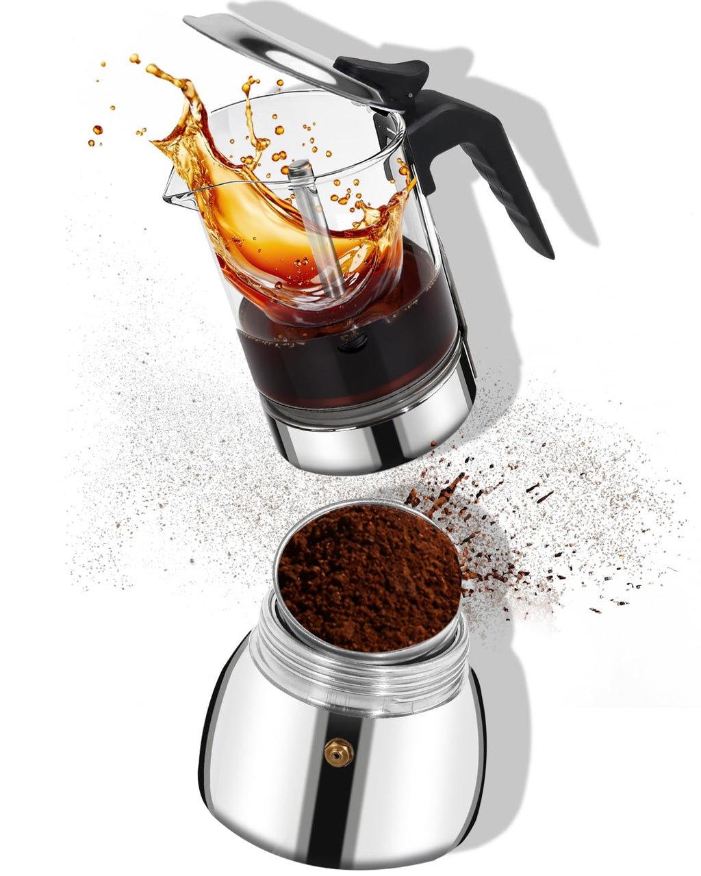 9 Cup 15 oz Stovetop Espresso Moka Pot O34002