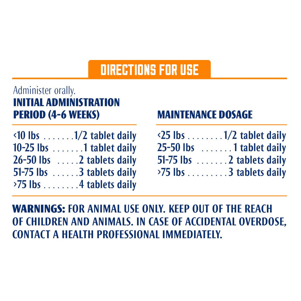 Hip & Joint Solution Tablets For Dogs, 60 Count S128