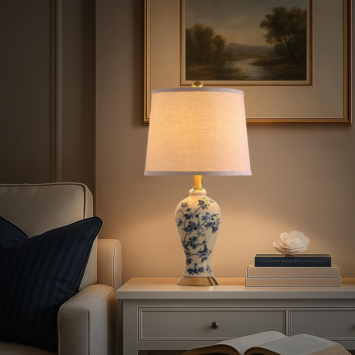 24" Ceramic Table Lamps Set of 2 A300