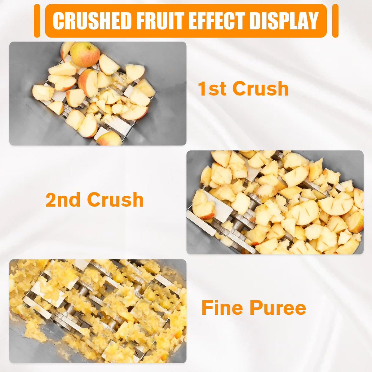 4L Stainless Steel Electric Fruit Crusher H343