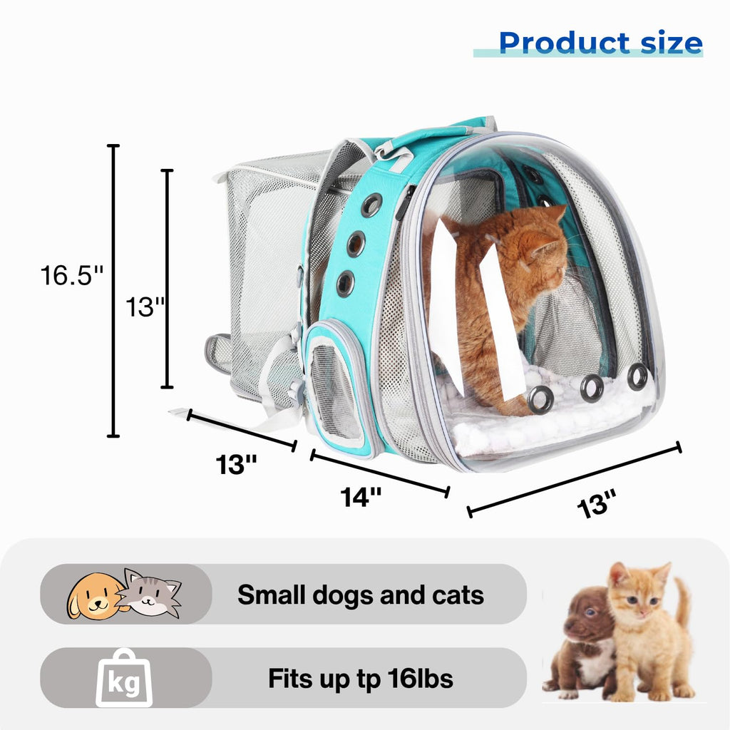 Expandable Cat Backpack with Mini Fan R13225