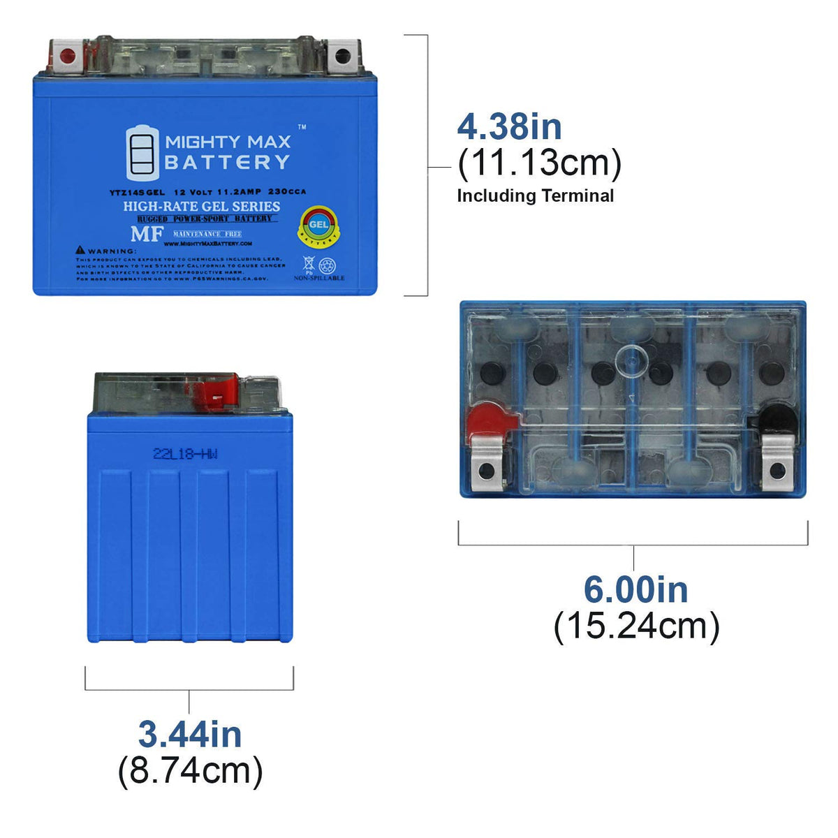 12V 11.2Ah GEL Battery W1067