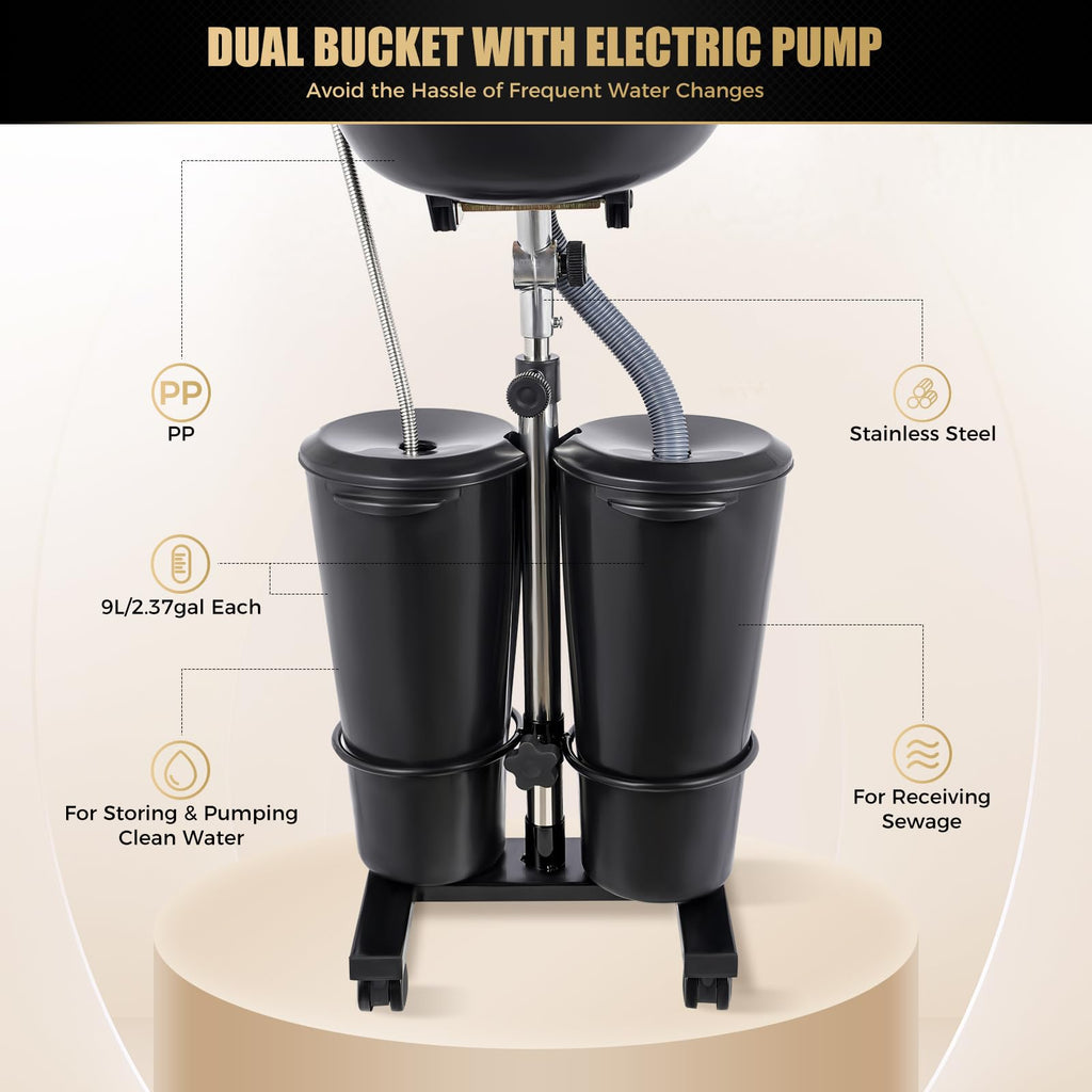 Portable Shampoo Bowl with Electric Pump Q58984