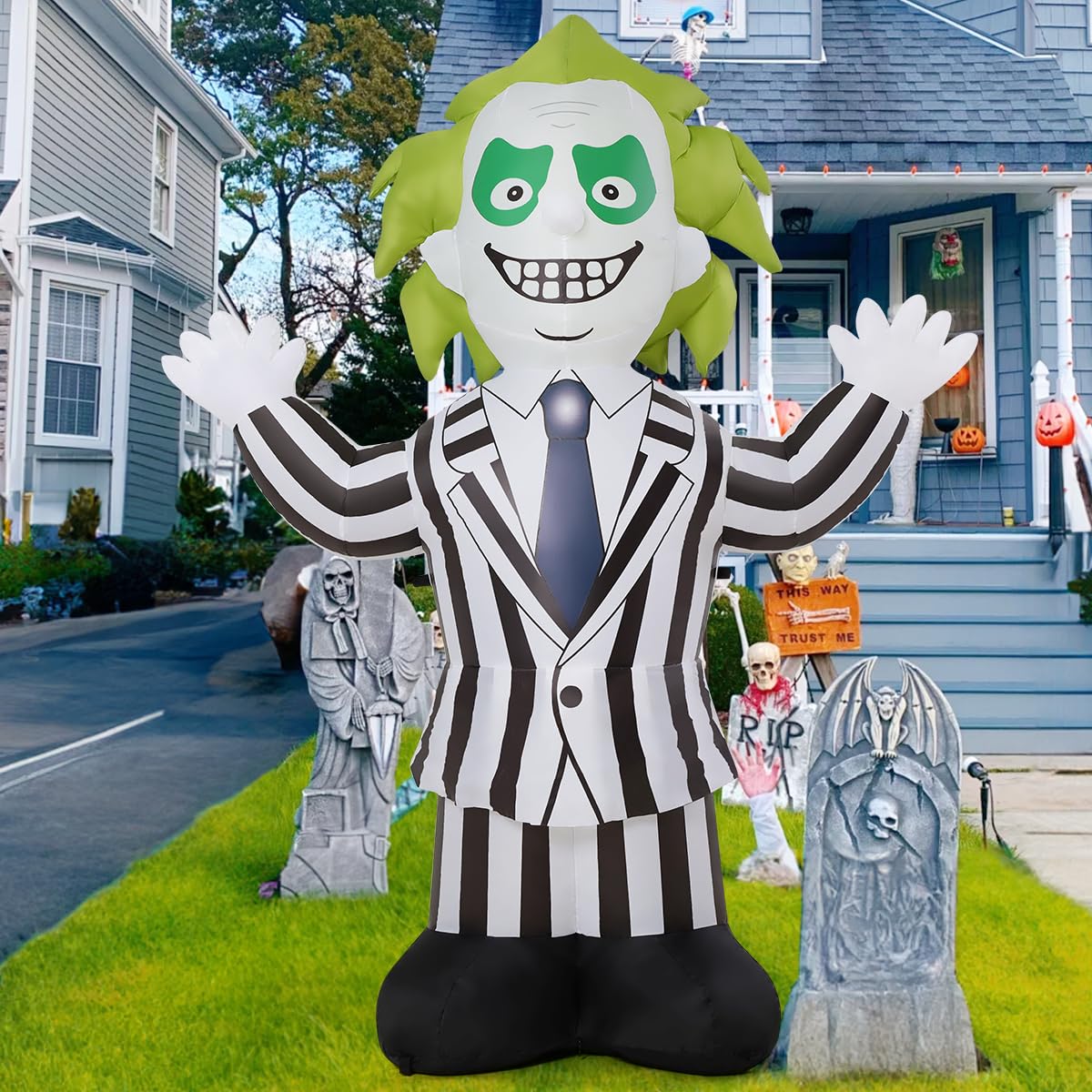 6 FT Halloween Inflatables with Built-in LEDs W792469