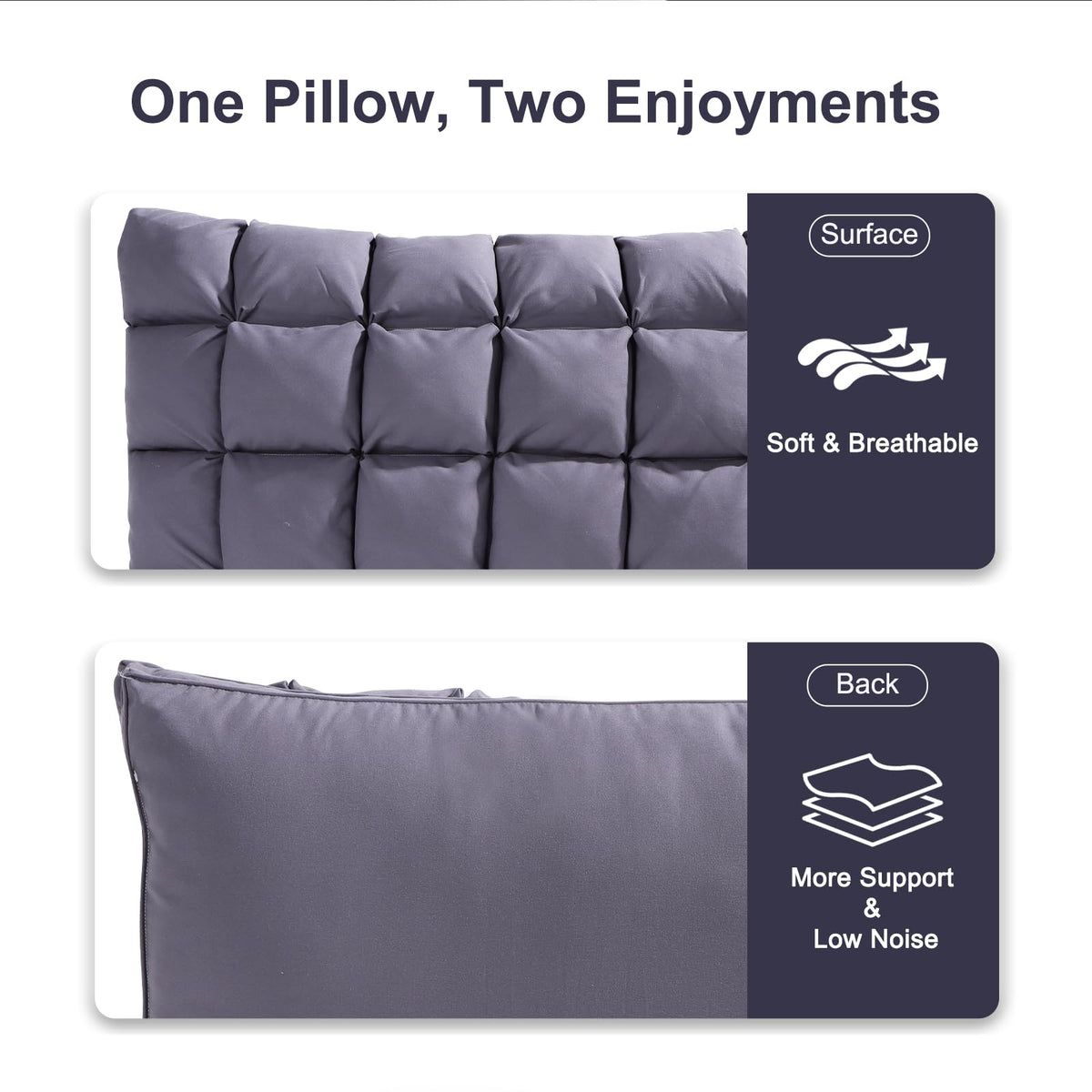 King Size Set of 2 Down Alternative Pillow Y662