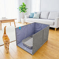 Extra Large Open Top High Sided Cat Litter Box Enclosure Q271604