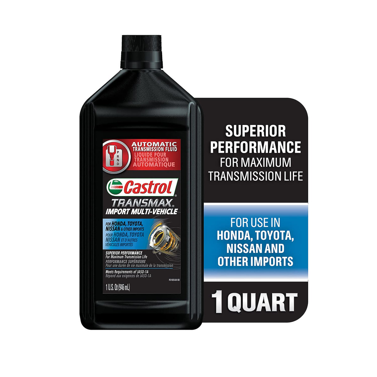 Automatic Transmission Fluid, 1 Quart, Pack of 6 W919953