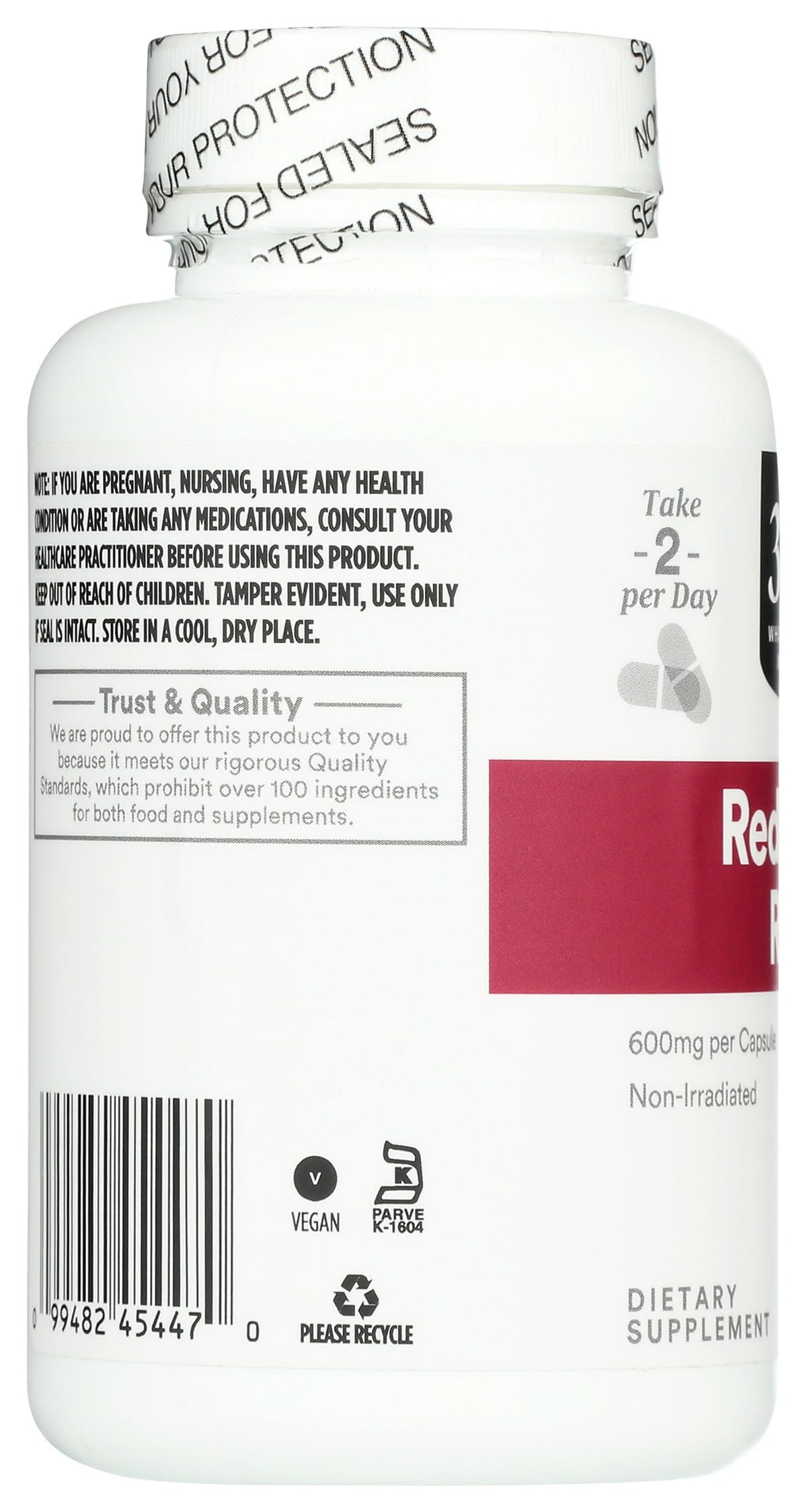 Red Yeast Rice 600mg 120 Count I4573
