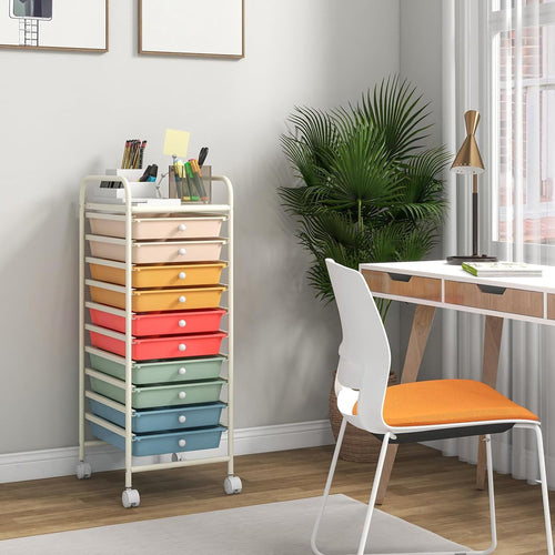 10 Drawer Rolling Storage Cart Y302687