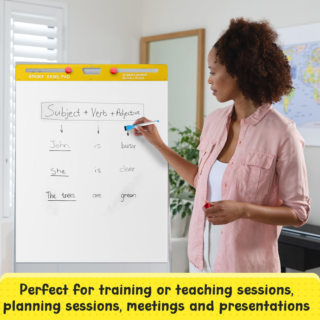 Thickened Sticky Easel Pad, 25 x 30 In, 20 Sheets/pad A86294