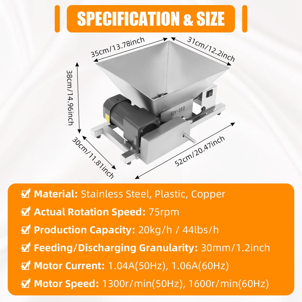 4L Stainless Steel Electric Fruit Crusher H343