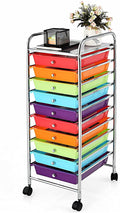 10 Drawer Rolling Storage Organizer Cart L36916