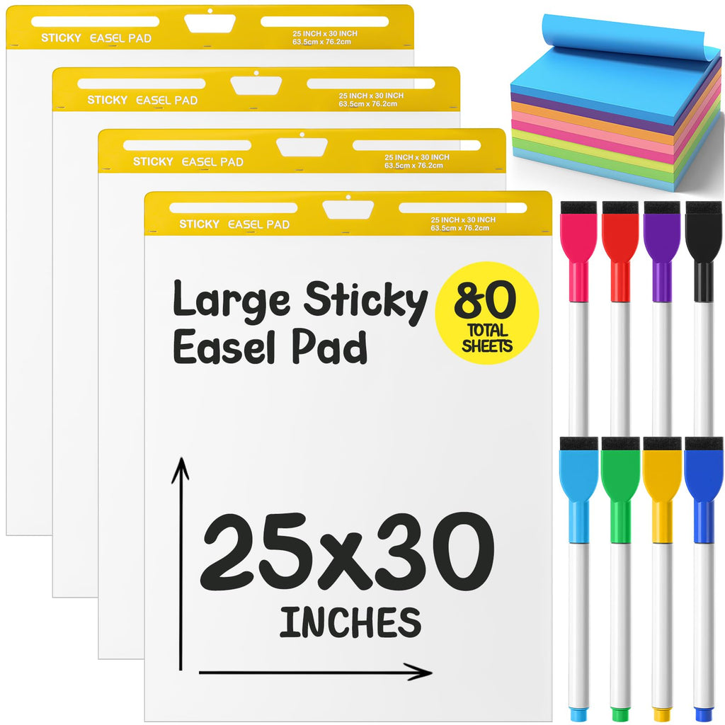 Thickened Sticky Easel Pad, 25 x 30 In, 20 Sheets/pad A86294