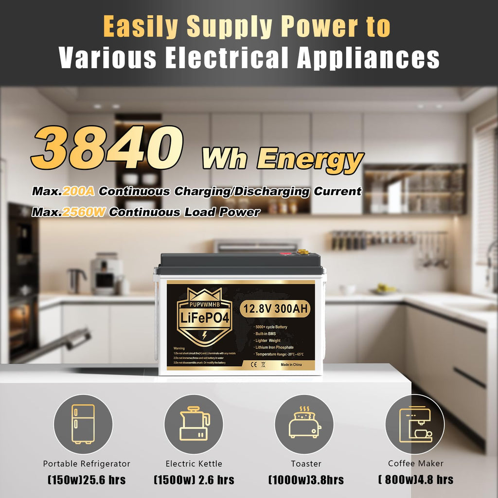 12V 300Ah Lithium LiFePO4 Battery Q7374