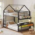 Twin Over Twin Bunk Bed with Desk and Drawers H97976