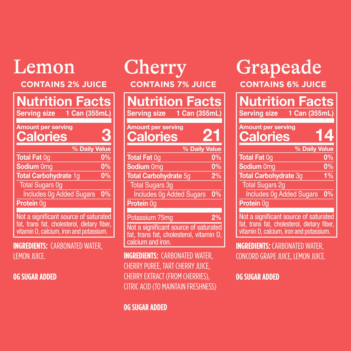Sparkling Water Variety Pack 12 Fl Oz Cans Pack of 24 N49361