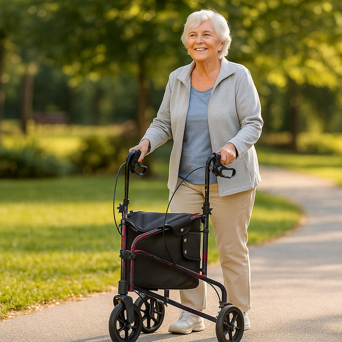3-Wheel Rollator Walker W5229
