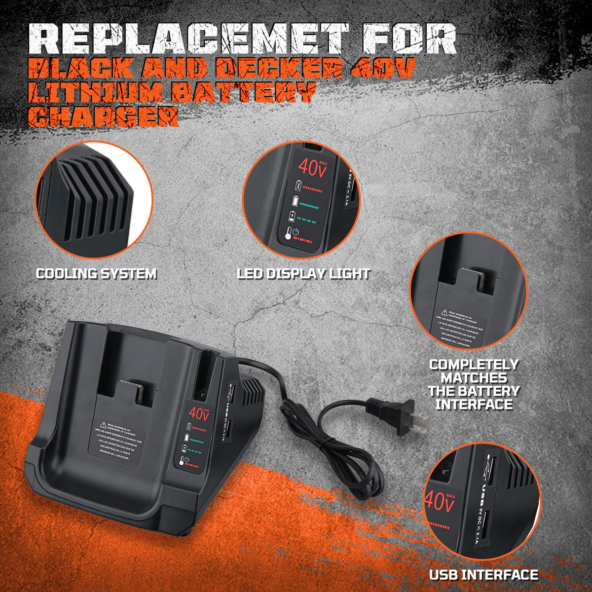 40V Lithium-Ion Battery Replacement C918661