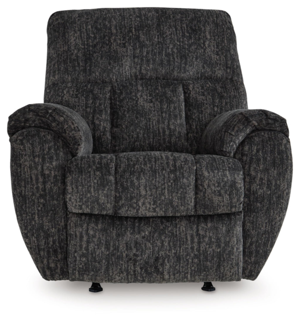 Gray Chenille Rocker Recliner Chair B42680
