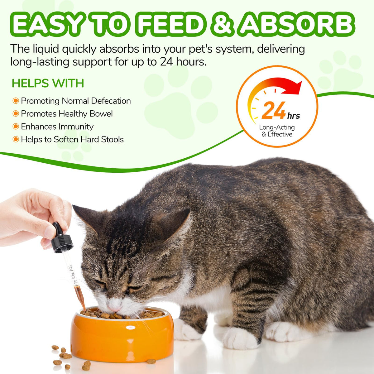 Natural Cat Laxative Liquid Stool Softener 2 fl oz Y288