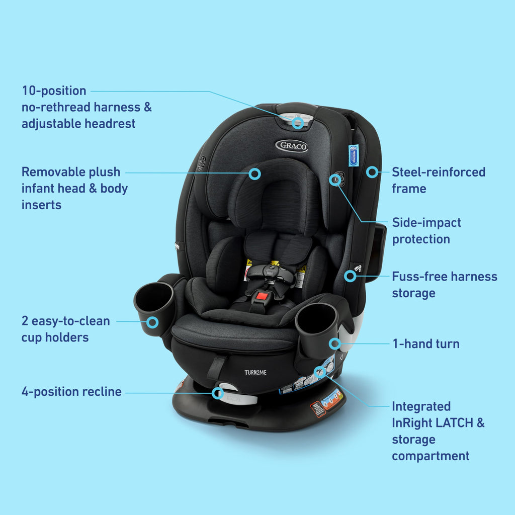 3-in-1 Rotating Convertible Car Seat V2203