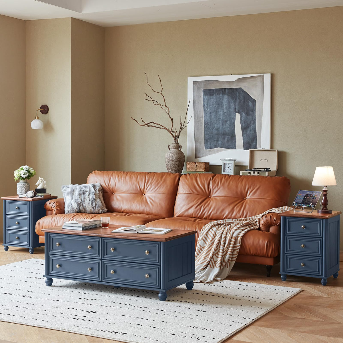 18" Night Stand with 3 Drawers O531836