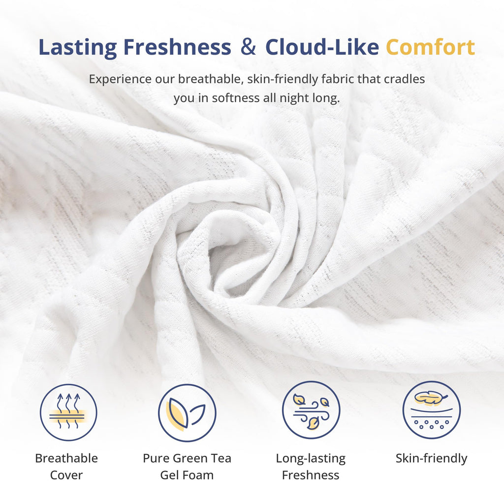 Twin Memory Foam Mattress 5 Inch Medium Firm White T6844