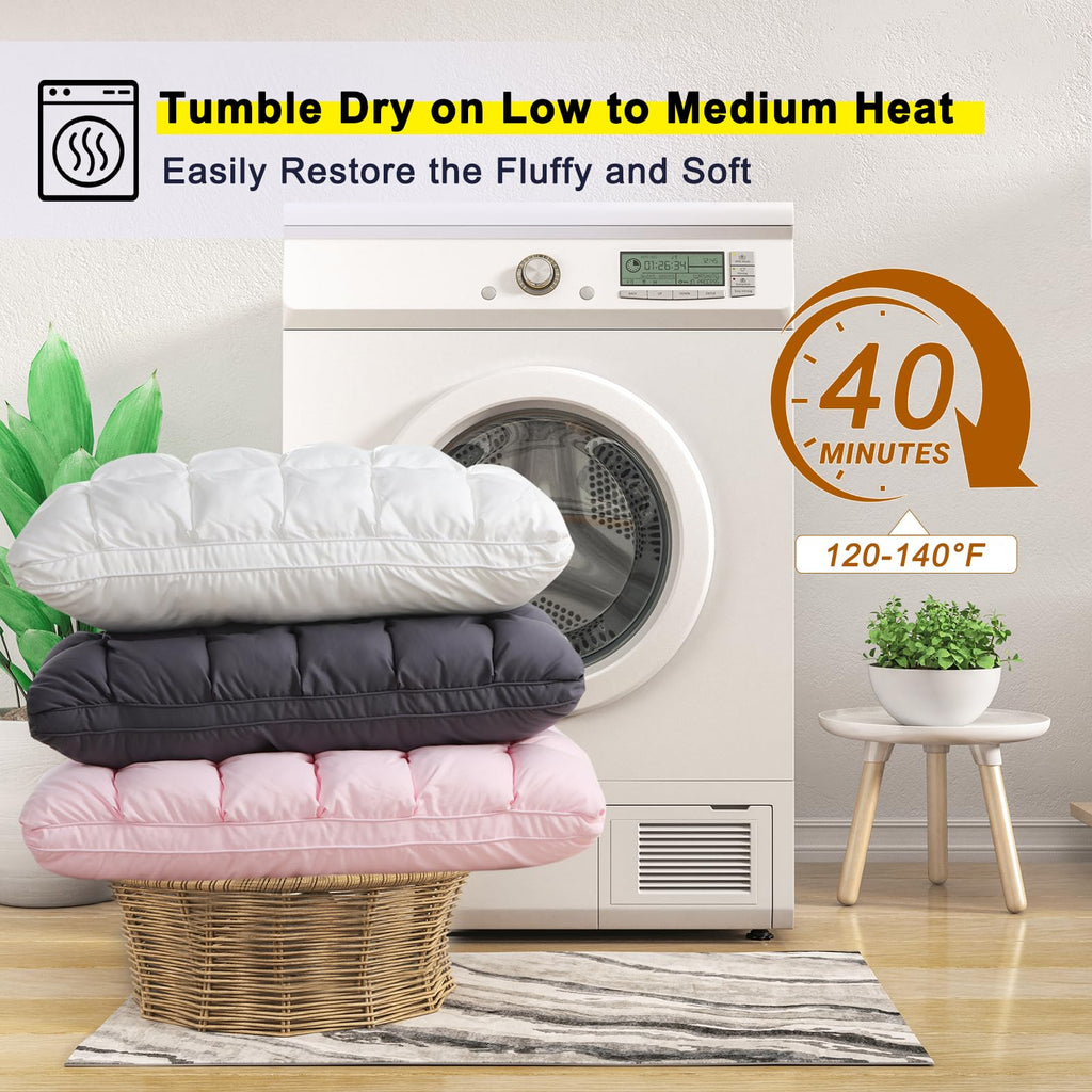 King Size Set of 2 Down Alternative Pillow Y662