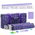 Purple 166 Tile Mahjong Set with Racks and Bag R11364