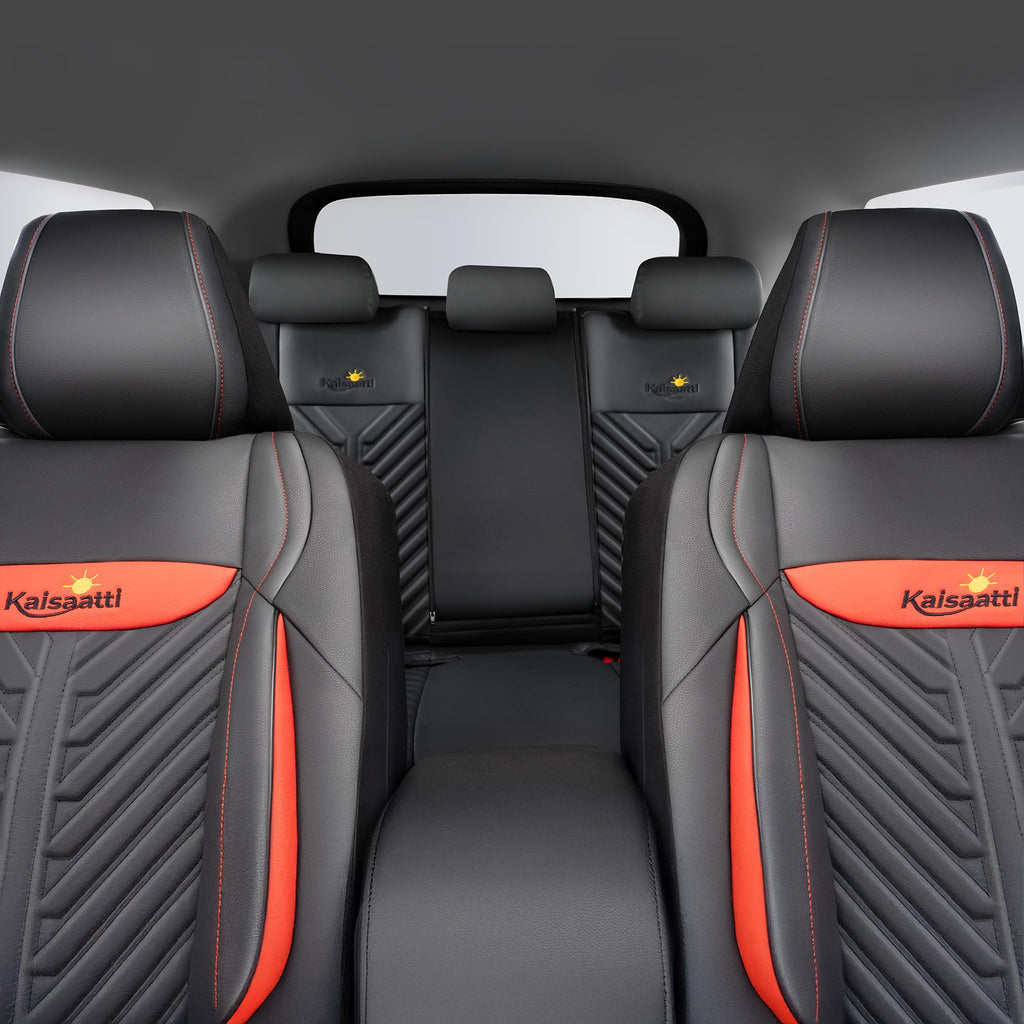 PU Leather Waterproof Car Seat Covers Full Set Z1004