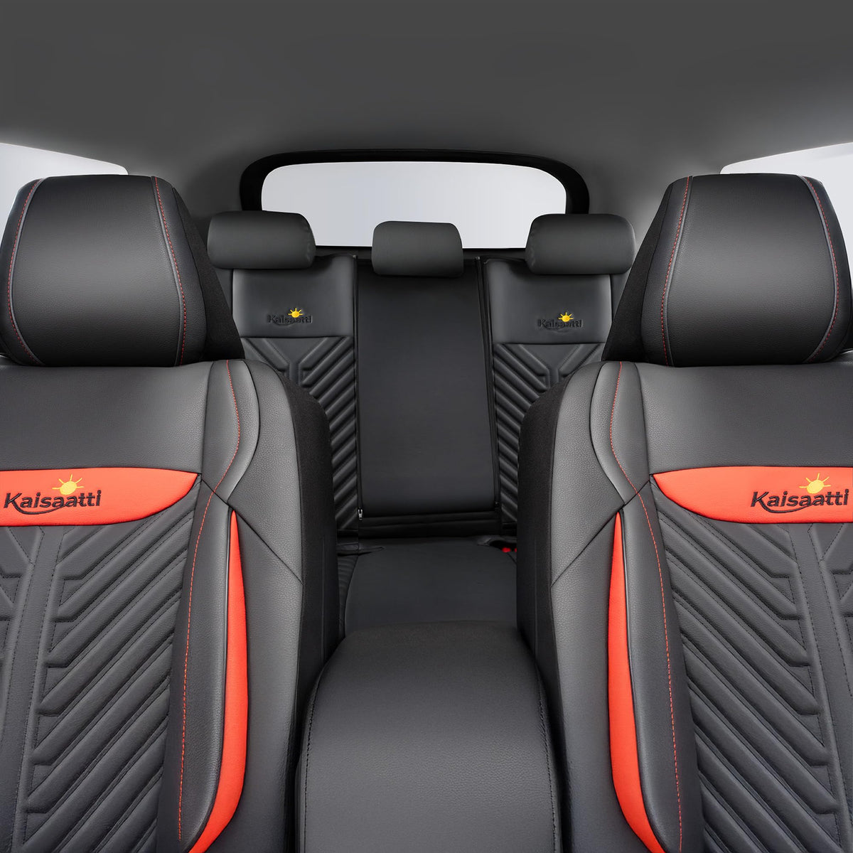 PU Leather Waterproof Car Seat Covers Full Set Z1004