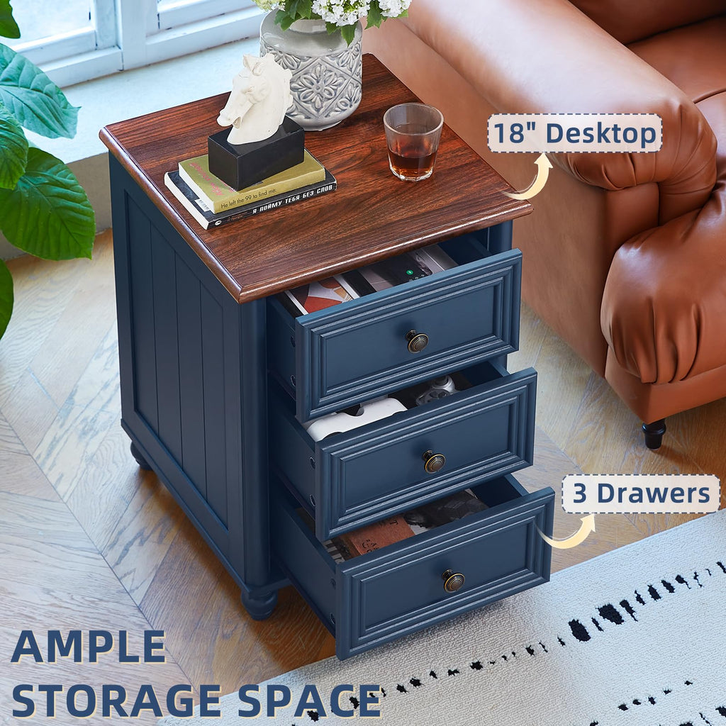 18" Night Stand with 3 Drawers O531836