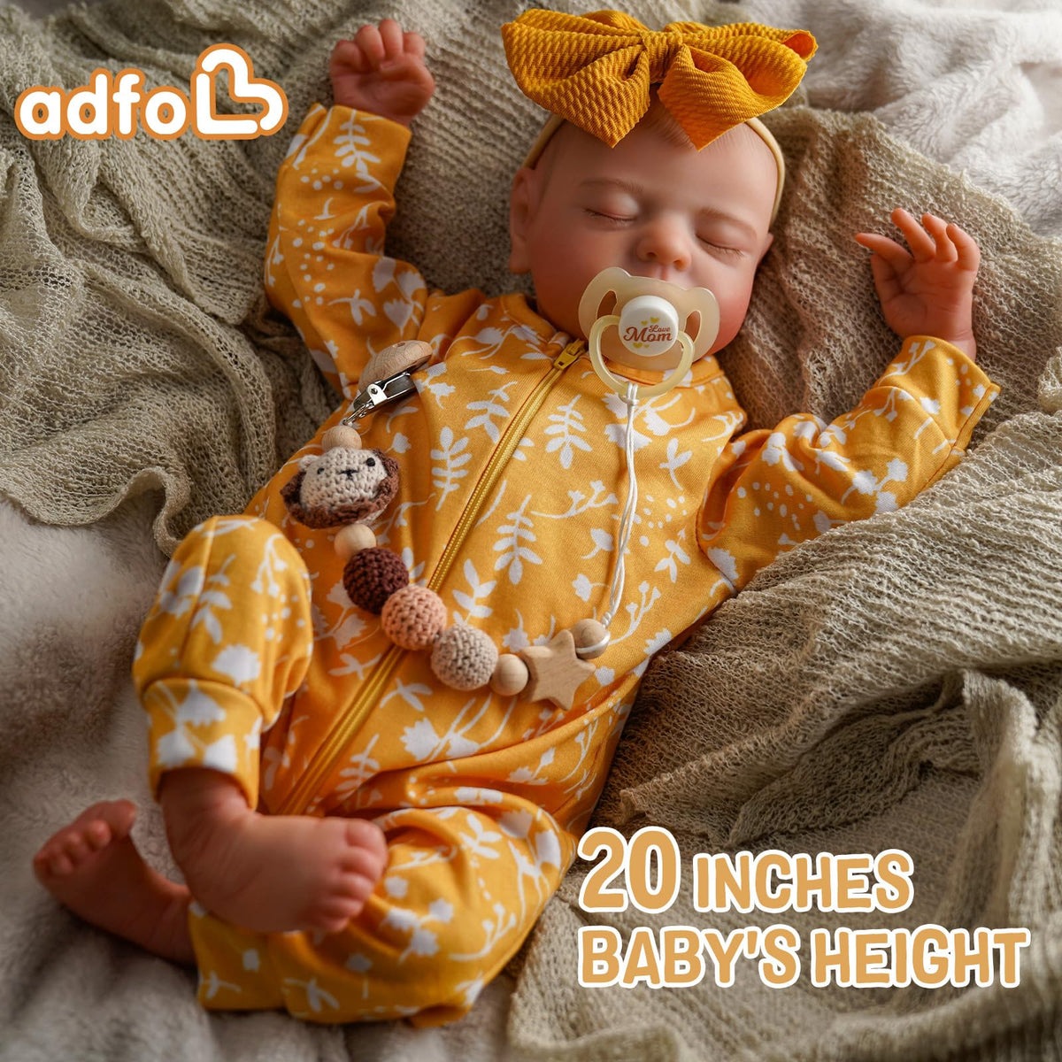 20 Inch Full Vinyl Reborn Baby Dolls Girl C2620