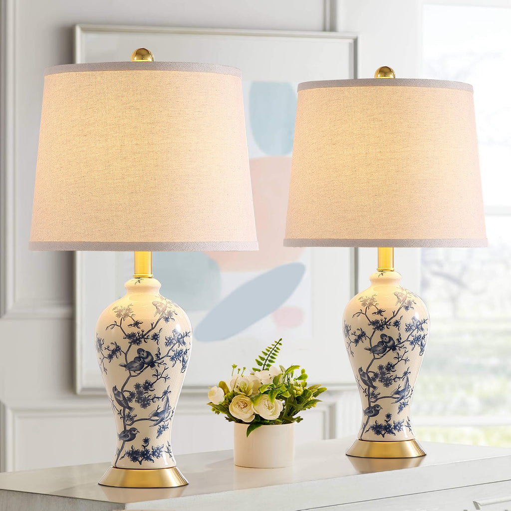 24" Ceramic Table Lamps Set of 2 A300