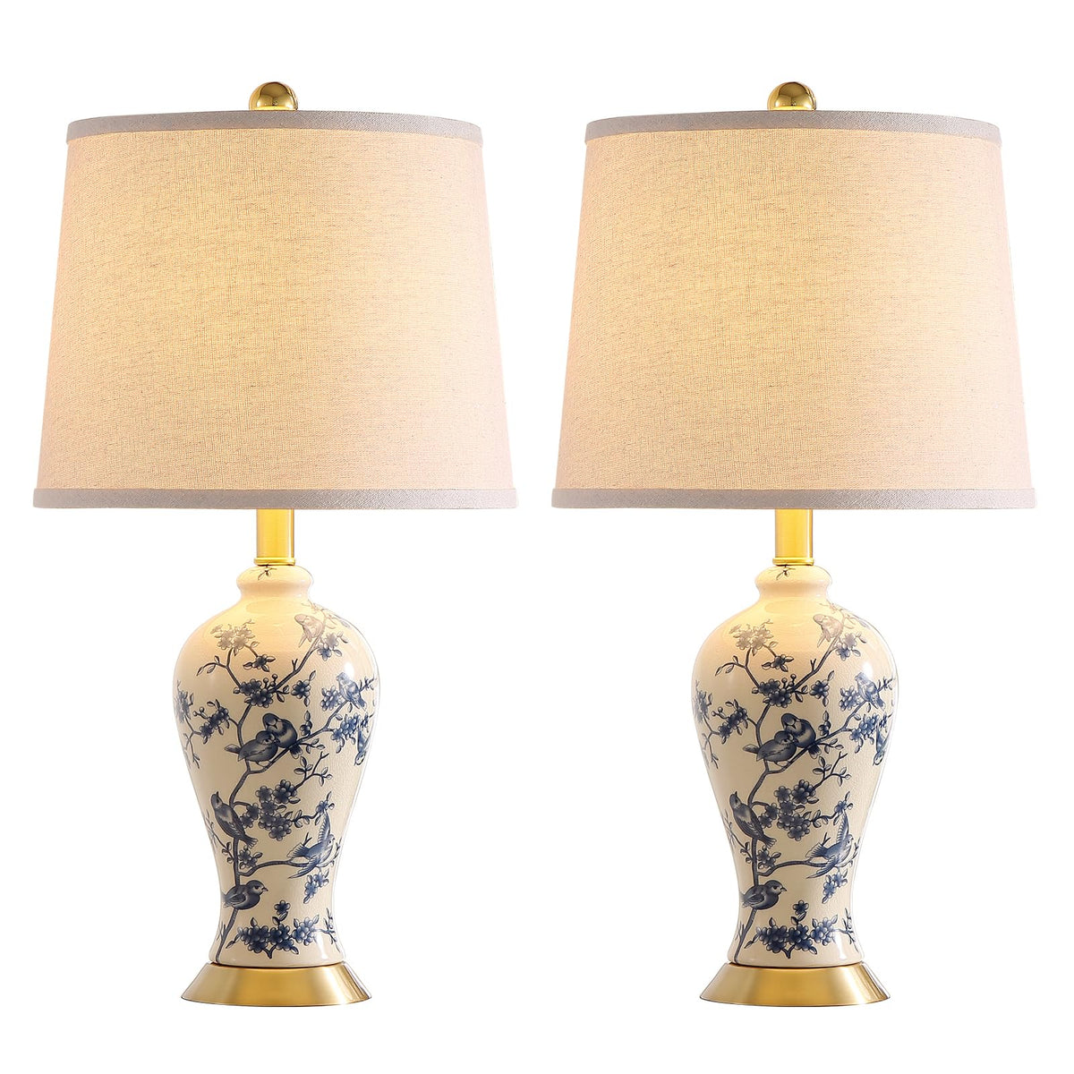 24" Ceramic Table Lamps Set of 2 A300