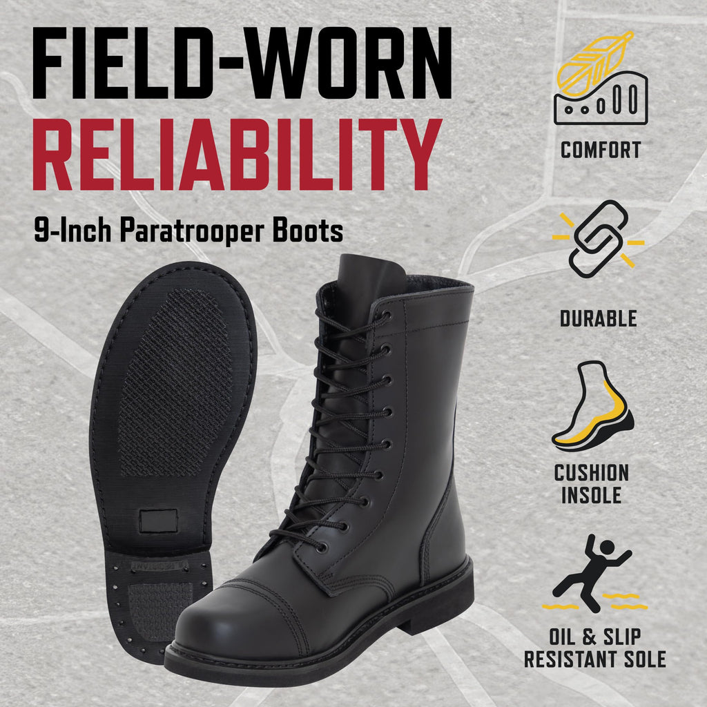 9 Inch Paratrooper Boots R709