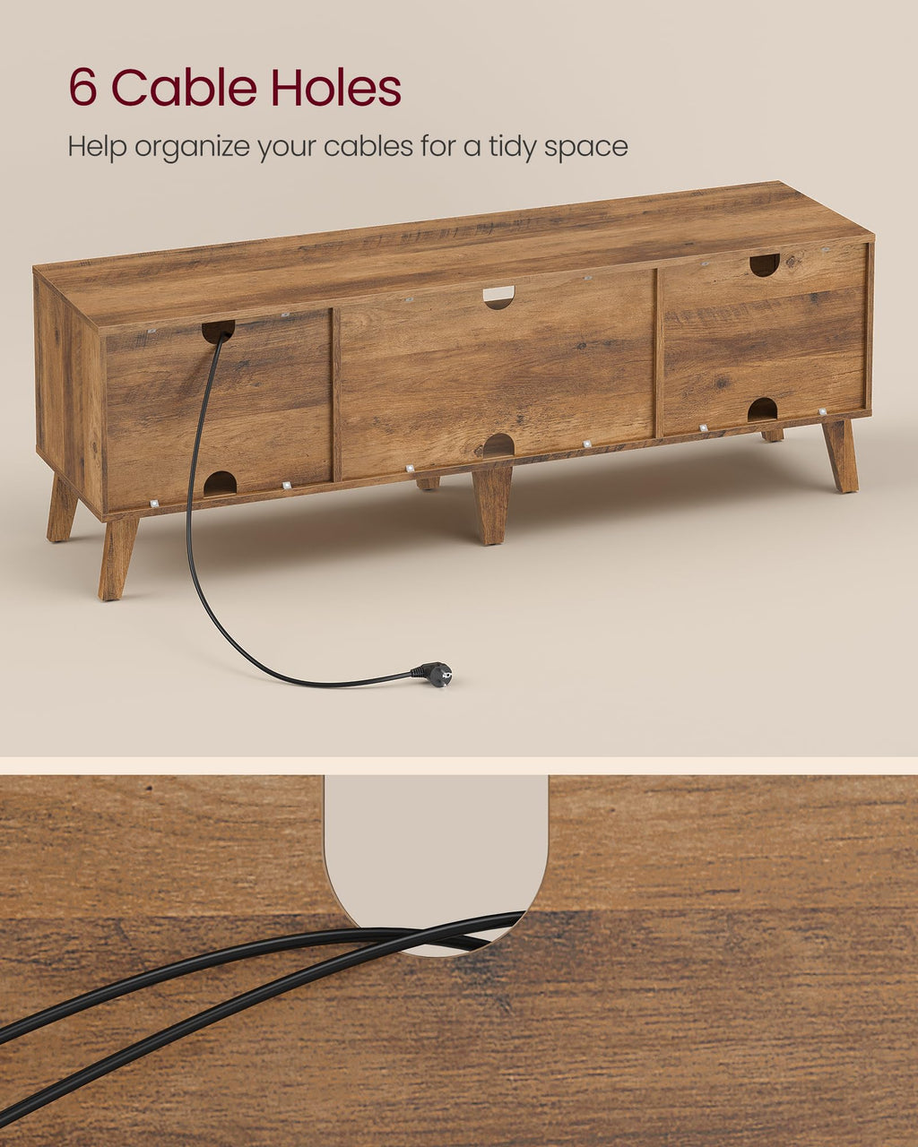 TV Stand with Adjustable Shelf O370871
