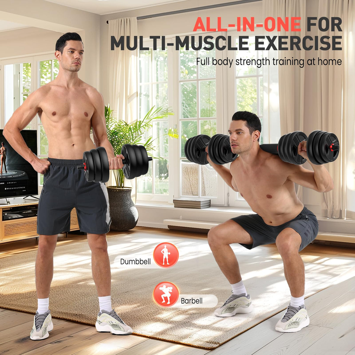 Adjustable Dumbbells Set Y448335