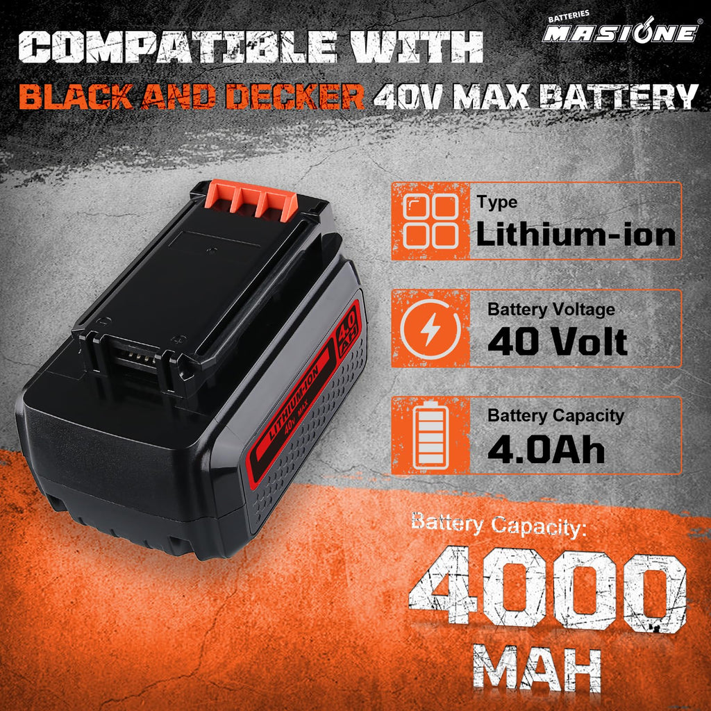 40V Lithium-Ion Battery Replacement C918661