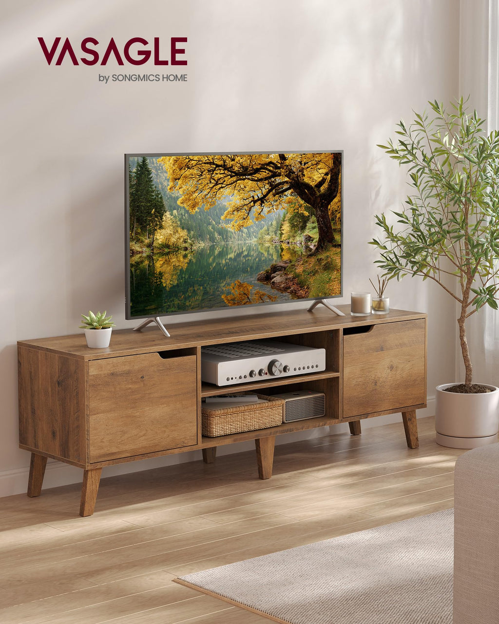 TV Stand with Adjustable Shelf O370871