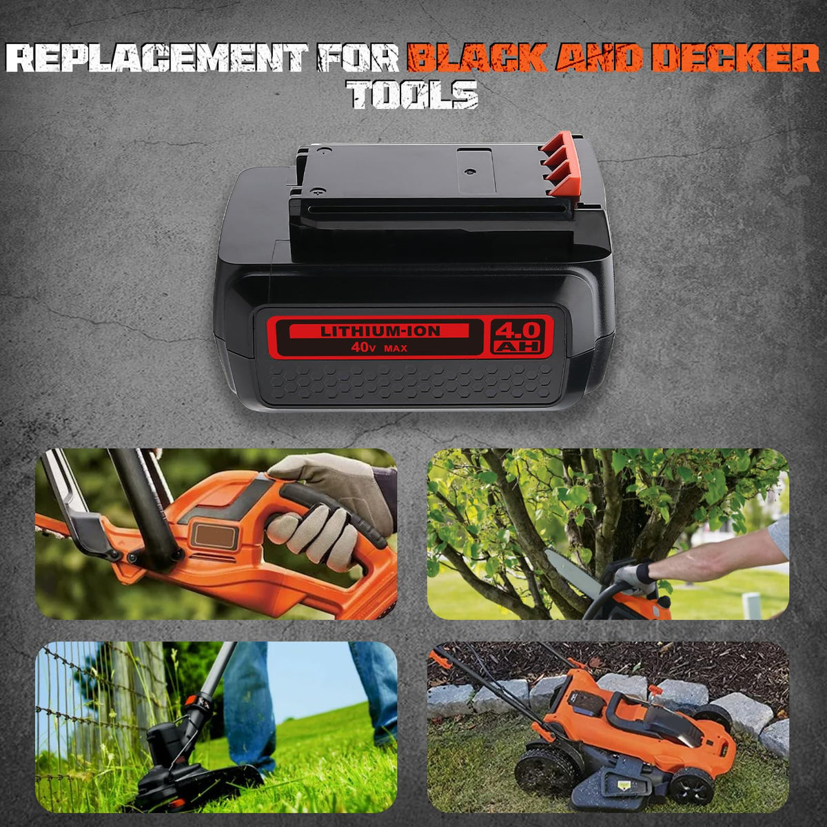 40V Lithium-Ion Battery Replacement C918661