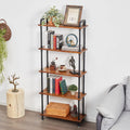 5 Tier Rustic Brown Bookshelf D651