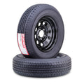 Trailer Tire Wheel ST205/75R15 10PR E 5X4.5 Black Pk2 F503
